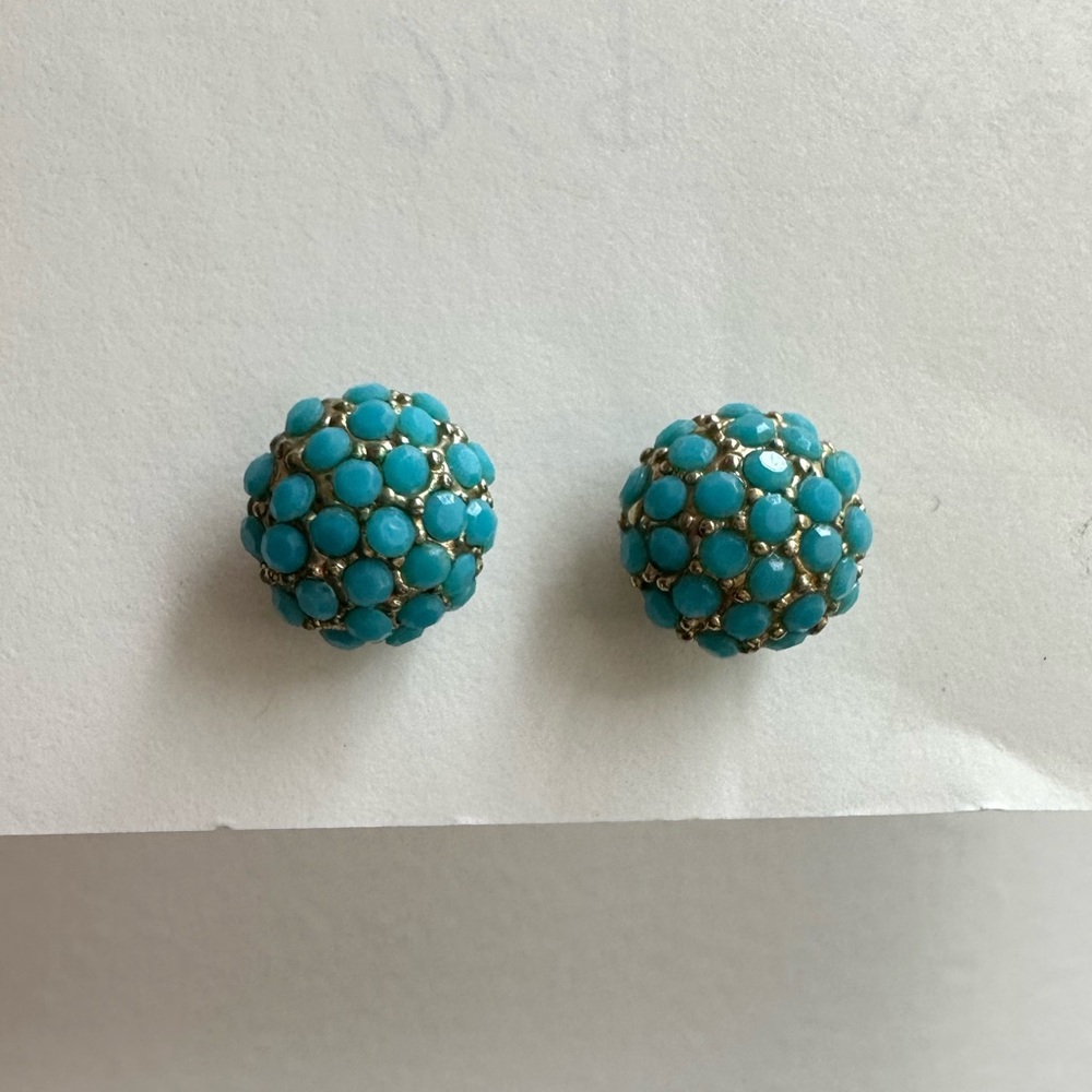 Express Blue Studded Earrings